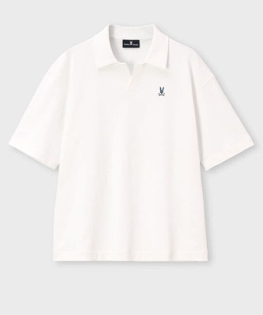 ポップコーンニット リラックス スキッパーシャツ