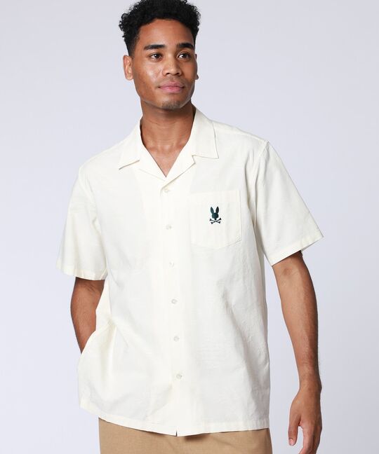 パイナップルジャガード オープンカラーシャツ