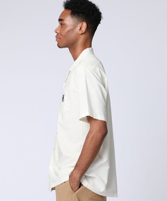 パイナップルジャガード オープンカラーシャツ