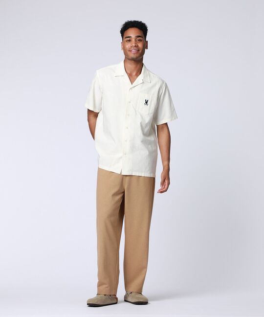 パイナップルジャガード オープンカラーシャツ