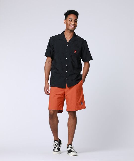 パイナップルジャガード オープンカラーシャツ