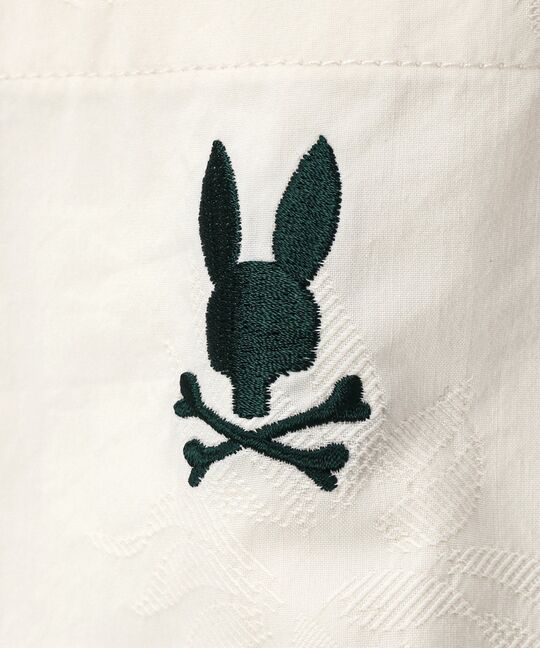 パイナップルジャガード オープンカラーシャツ