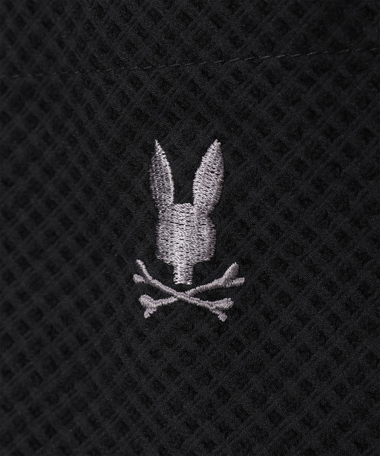 EVALET® ギンガムサッカー ワンポイント半袖シャツ