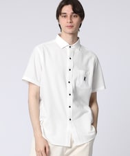 EVALET® ギンガムサッカー ワンポイント半袖シャツ