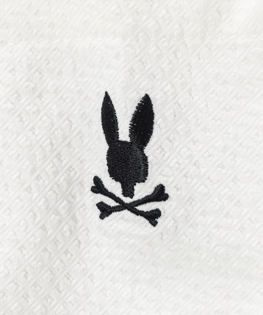 EVALET® ギンガムサッカー ワンポイント半袖シャツ