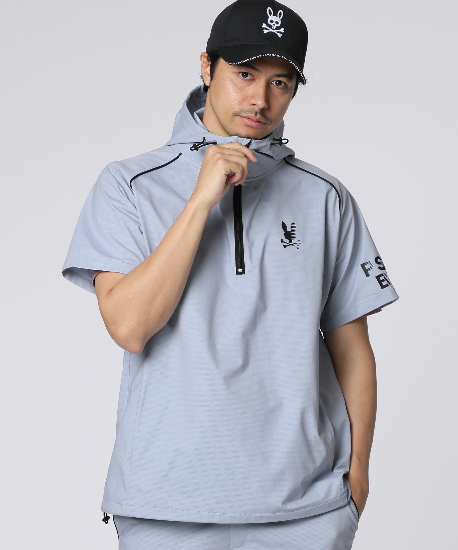 GOLF]スポーティバニー メッシュ半袖フーディ｜Psycho Bunny｜サイコ