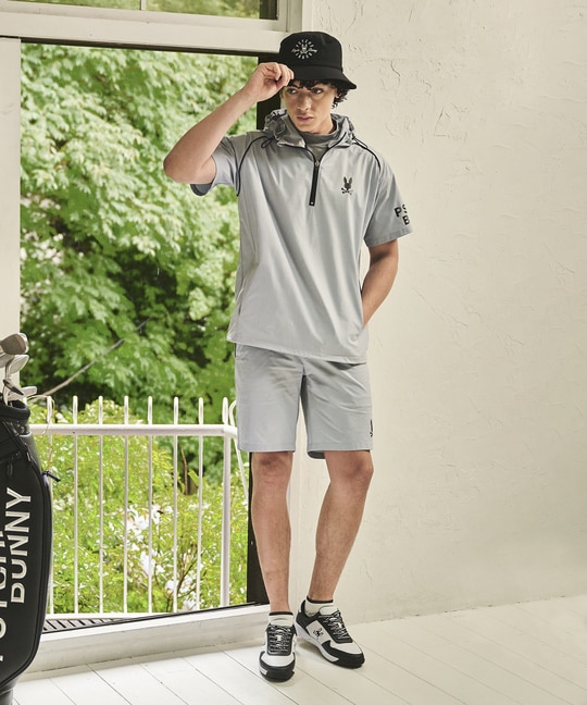 [GOLF]スポーティバニー メッシュ半袖フーディ