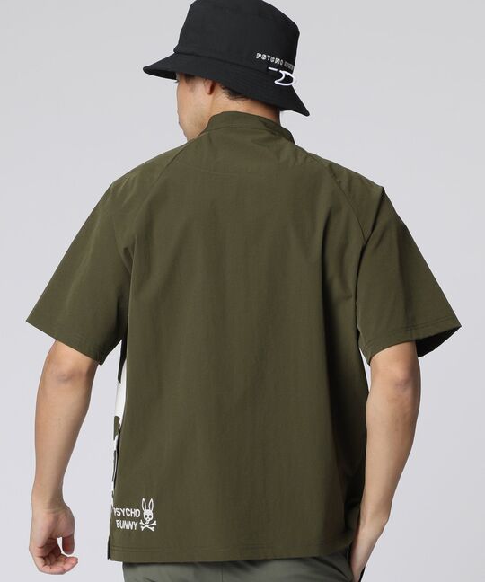 [WEB限定] リラックスフィットビッグバニーロゴ モックネックTシャツ