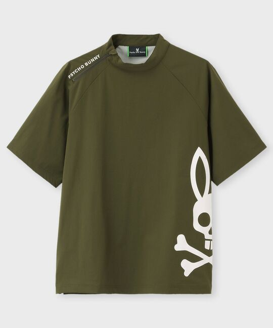 [WEB限定] リラックスフィットビッグバニーロゴ モックネックTシャツ