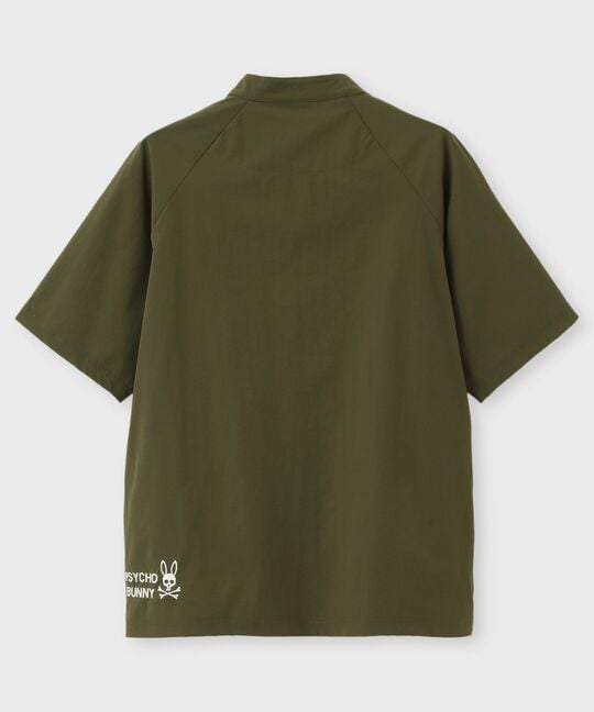 [WEB限定] リラックスフィットビッグバニーロゴ モックネックTシャツ