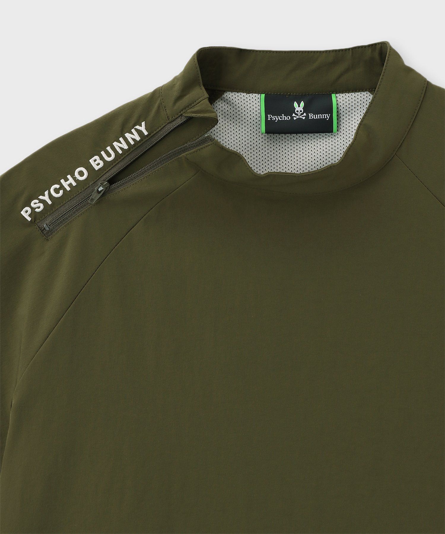 ロゴモックネックシャツ　グリーン　XL ロゴモックネックシャツ グリーン XL 【公式通販】