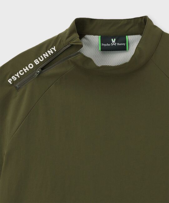 [WEB限定] リラックスフィットビッグバニーロゴ モックネックTシャツ