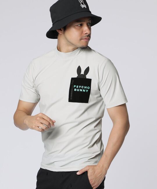 [GOLF] ポケットバニー モックネックTシャツ