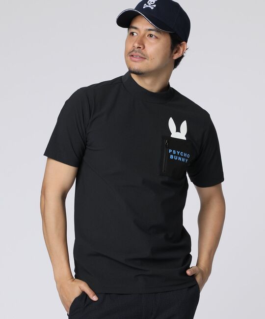 [GOLF] ポケットバニー モックネックTシャツ