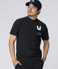 [GOLF] ポケットバニー モックネックTシャツ
