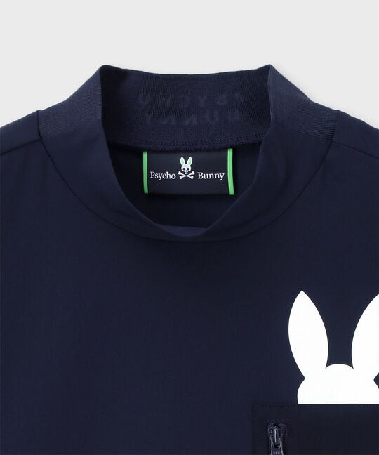 [GOLF] ポケットバニー モックネックTシャツ