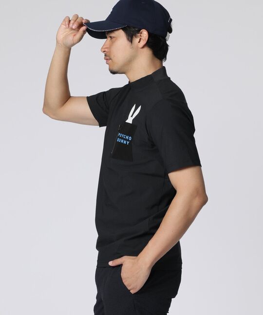 [GOLF] ポケットバニー モックネックTシャツ