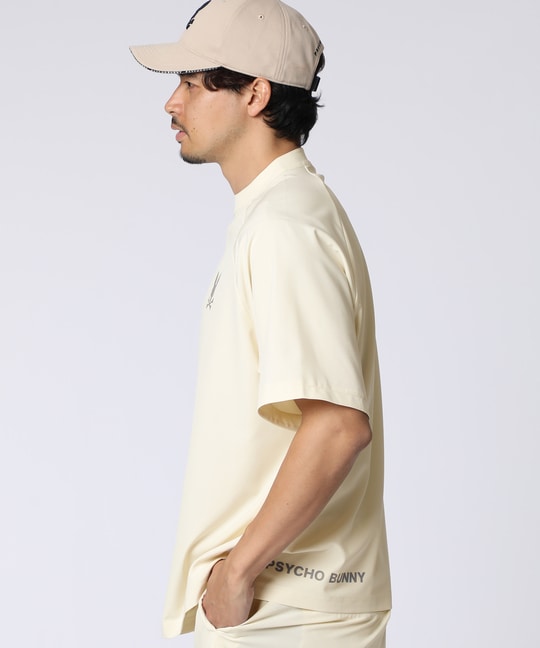 [WEB限定]リラックスフィット ロゴモックネックTシャツ