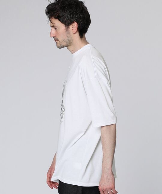 [WEB限定]ハンドライトロゴ  ワイドリラックス Tシャツ