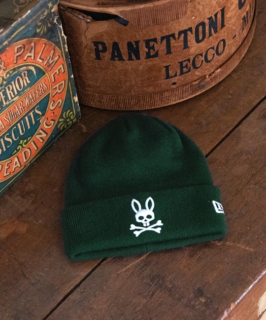 NEW ERA / Psycho Bunny ベーシックカフ ニットキャップ