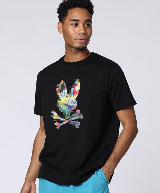 カラフルグリッチロゴ プリントTシャツ