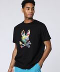 カラフルグリッチロゴ プリントTシャツ