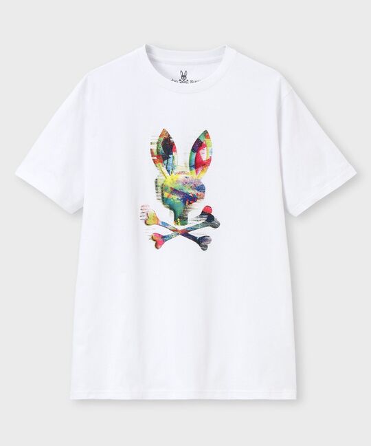 カラフルグリッチロゴ プリントTシャツ