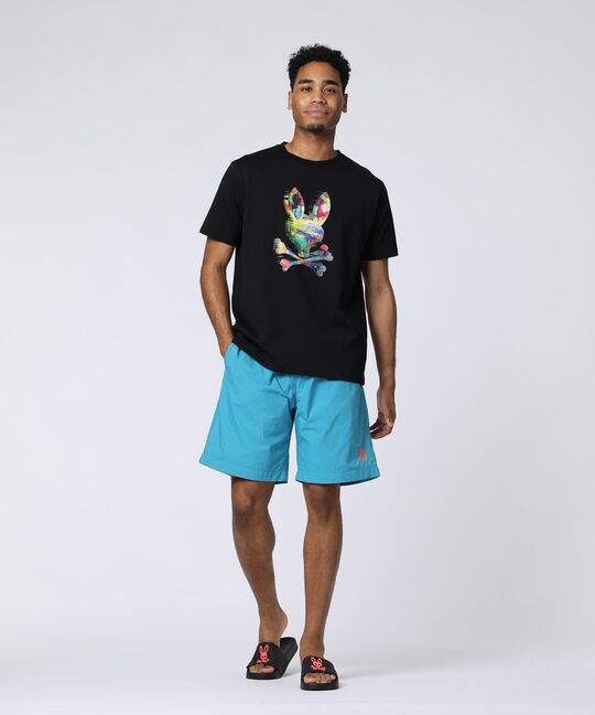 カラフルグリッチロゴ プリントTシャツ