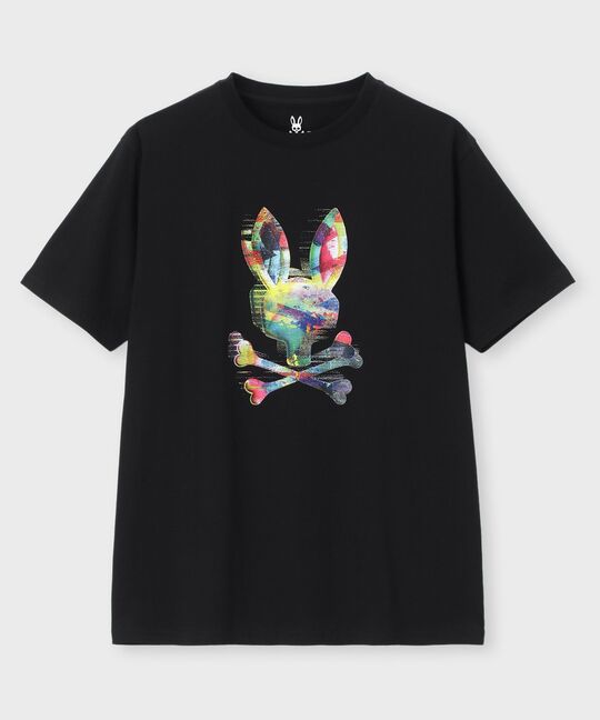 カラフルグリッチロゴ プリントTシャツ