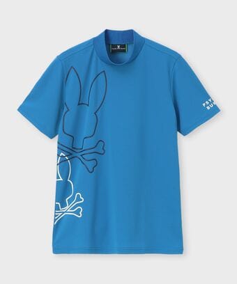 [GOLF]アウトライン2BUNNY 　ドライメッシュモックネックTシャツ