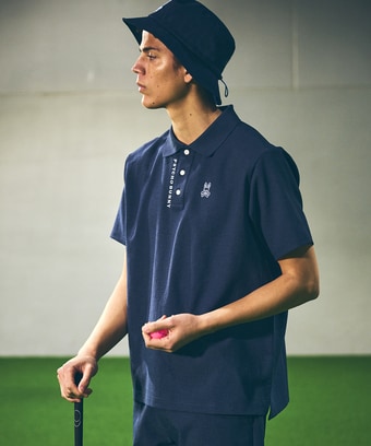 [GOLF]EVALET&reg;  　アムンゼン襟デザインポロシャツ