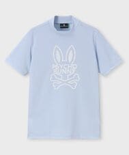 [GOLF]ビッグラインロゴ ドライミニワッフル モックネックTシャツ