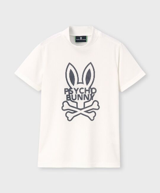 [GOLF][WOMEN]ビッグラインロゴ ドライミニワッフル モックネックTシャツ