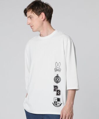 [WEB限定]アーカイブカレッジロゴ 7分丈 　Tシャツ