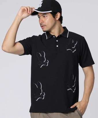[GOLF]ビッグバニーロゴ　 エンブロイダリーポロシャツ