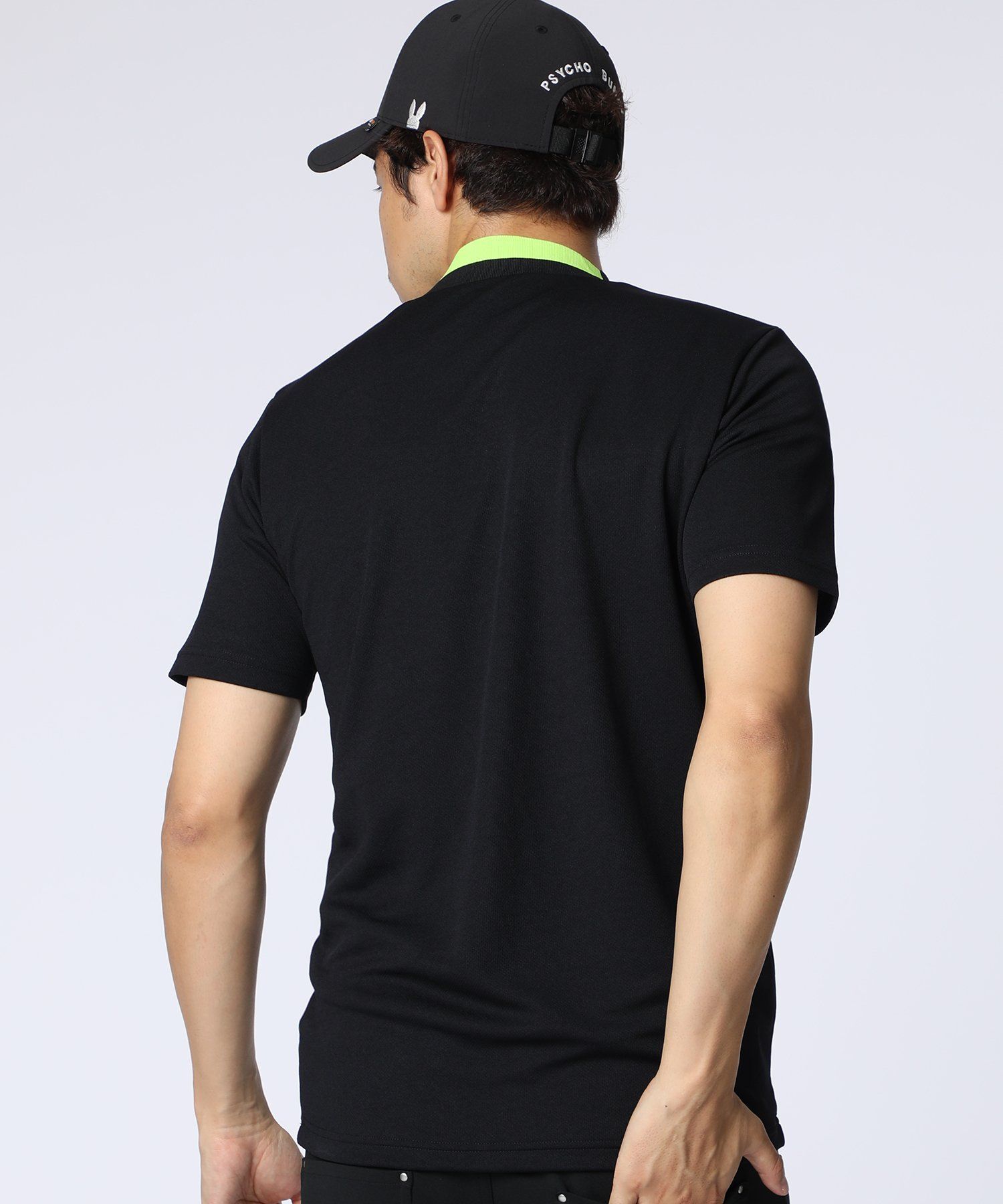 GOLF]ラバーロゴ 半袖モックネックTシャツ｜Psycho Bunny｜サイコ