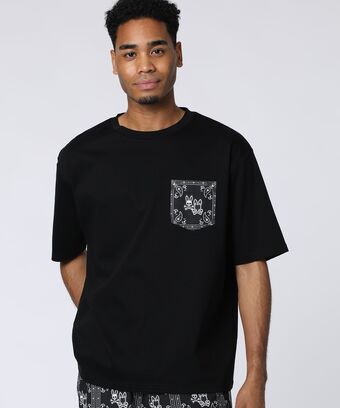 オリジナルバンダナ柄 リラックスポケットTシャツ