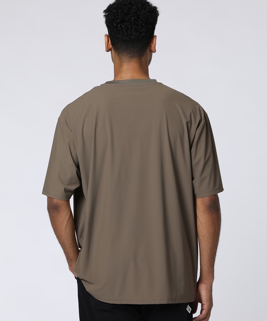 ナイロン格子ポンチ リラックスTシャツ