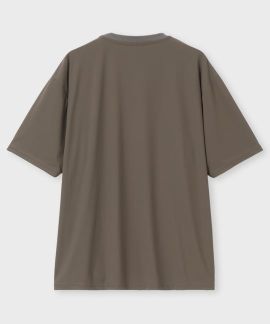 ナイロン格子ポンチ リラックスTシャツ