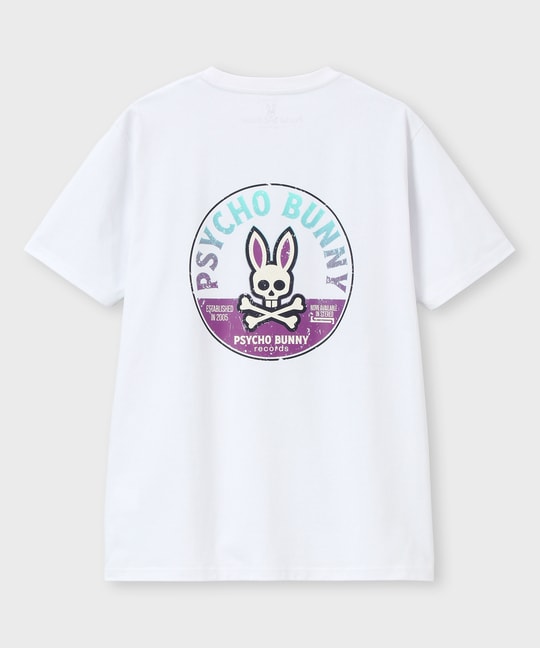 ヴィンテージライク レコードバックプリントTシャツ