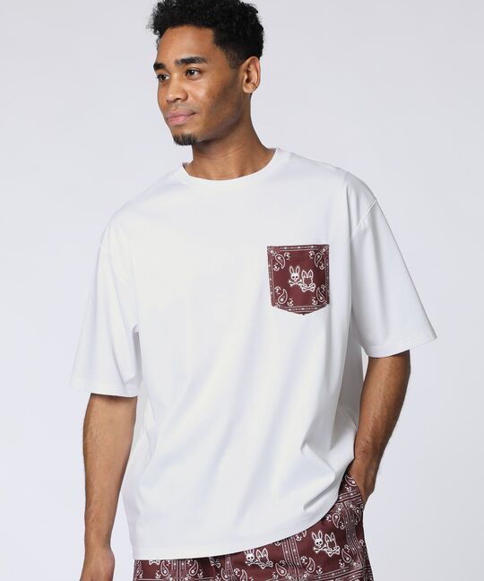 オリジナルバンダナ柄 リラックスポケットTシャツ