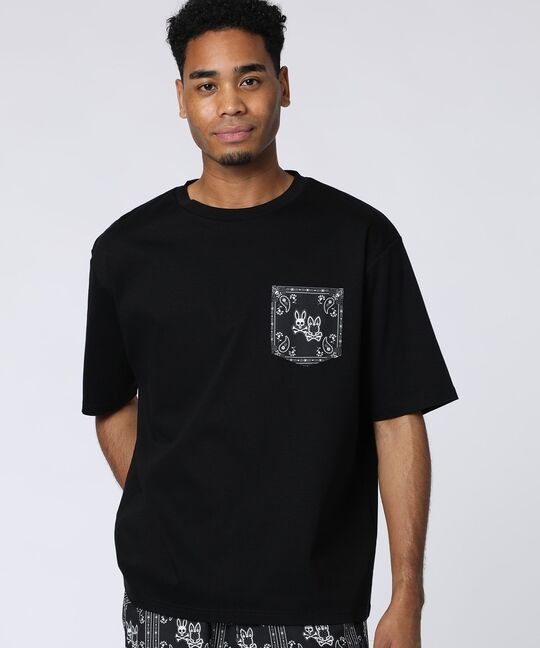 オリジナルバンダナ柄 リラックスポケットTシャツ