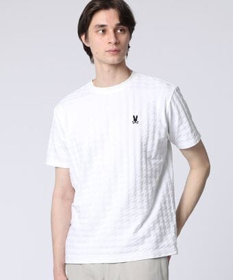 リンクスニット 　千鳥格子柄Tシャツ