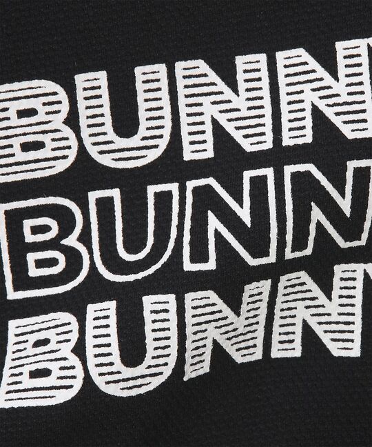 [GOLF]ロゴパネルプリント ハニカム半袖モックネックTシャツ