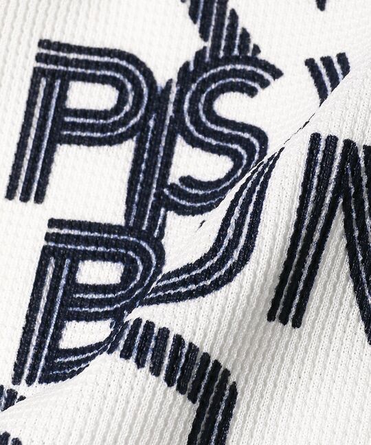 [GOLF]ビッグラインロゴ ドライミニワッフル モックネックTシャツ