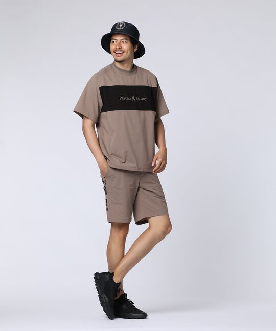 [GOLF]メッシュ調リラックス ストレッチショートパンツ