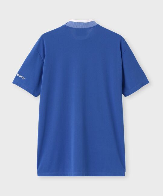 [GOLF]吸水速乾 フロッキープリント モックネックTシャツ