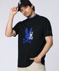 [GOLF]吸水速乾 フロッキープリント モックネックTシャツ