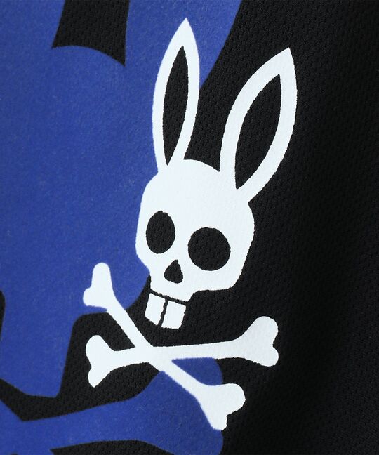 [GOLF]吸水速乾 フロッキープリント モックネックTシャツ