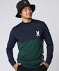 [WEB限定]切り替え モックネックロングスリーブTシャツ